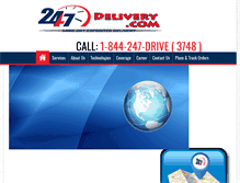 Tablet Screenshot of 247-delivery.com